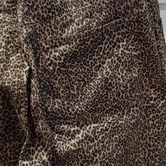 Liz Claiborne Animal Leopard Print Pants Women Size 8 - Picture 5 of 7